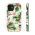 Christmas Holly on a Golden Background - Impact Resistant Phone Case iPhone 12 Mini Glossy